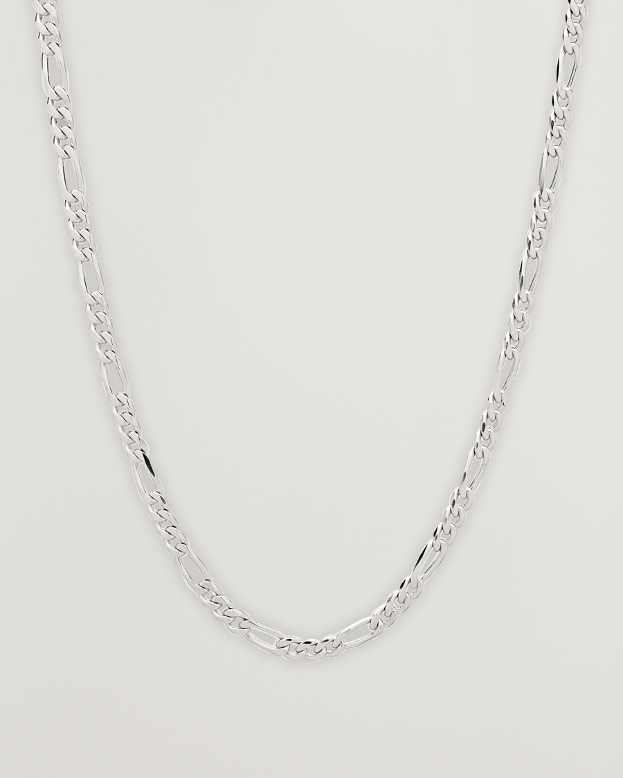 Herre | Tom Wood Figaro Chain Necklace Silver | Tom Wood | Figaro Chain Necklace Silver