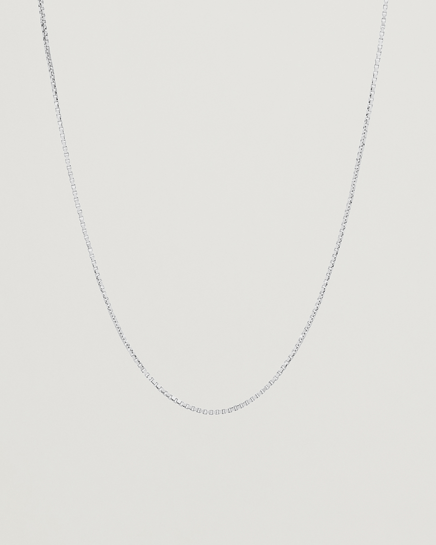 Herre | Tom Wood Square Chain M Necklace Silver | Tom Wood | Square Chain M Necklace Silver