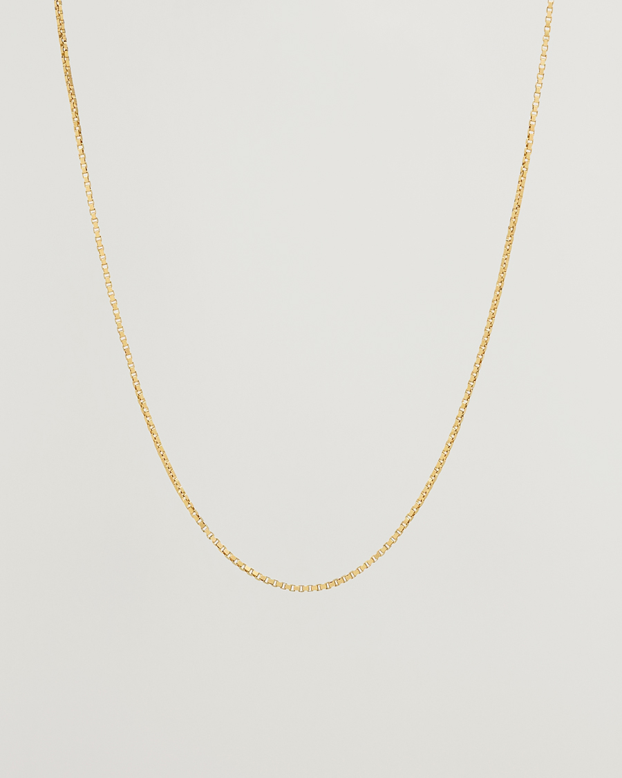 Herre | Tom Wood Square Chain M Necklace Gold | Tom Wood | Square Chain M Necklace Gold