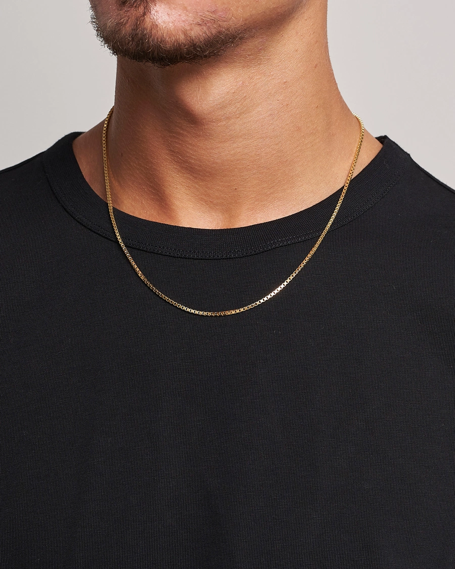 Herre | Assesoarer | Tom Wood | Square Chain M Necklace Gold