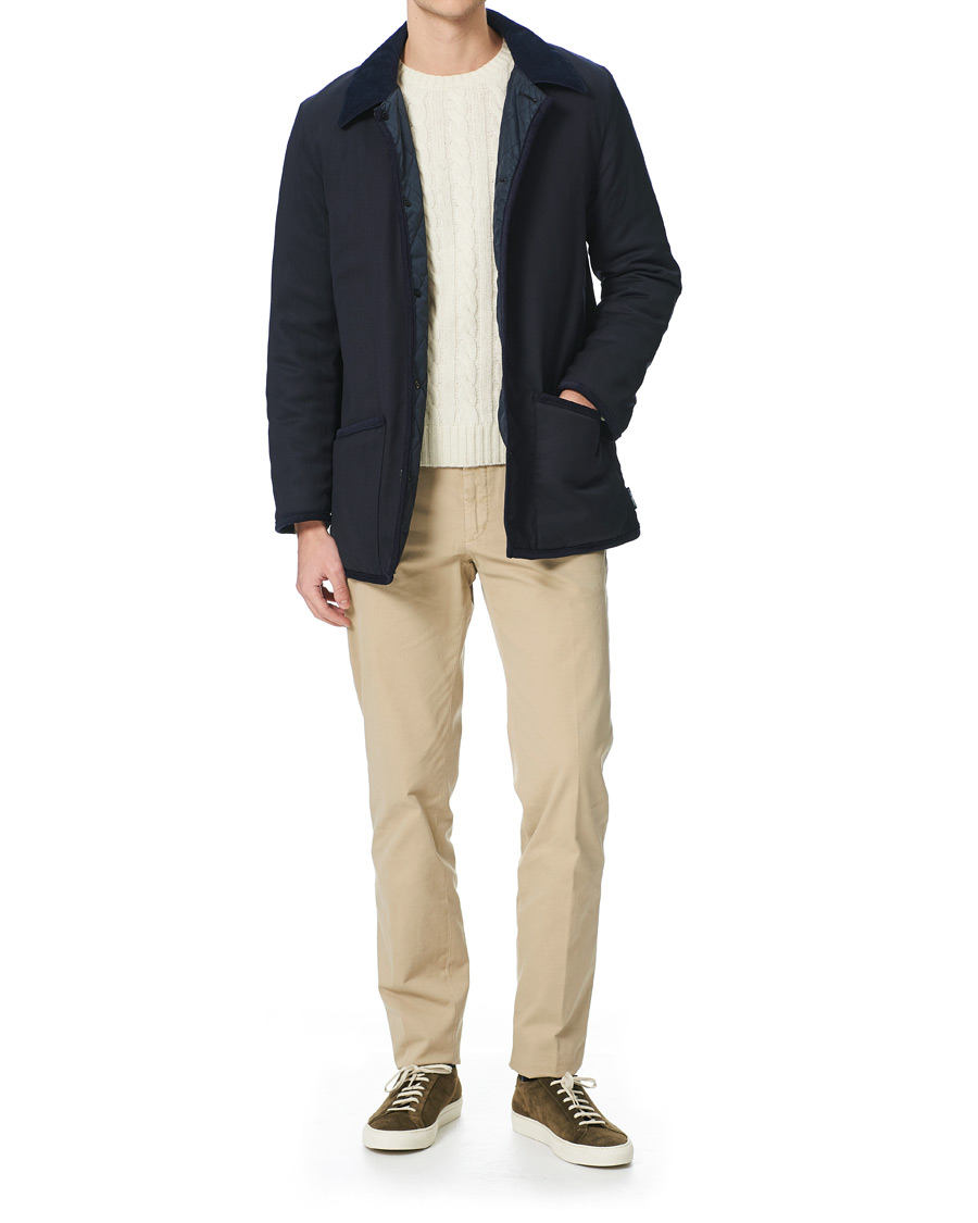 Herre | Jakker | Mackintosh | Wool Brunel Coat Navy