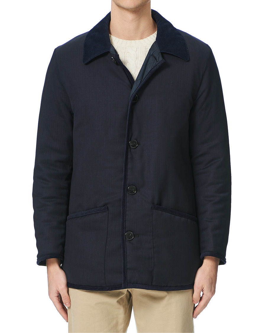 Herre | Jakker | Mackintosh | Wool Brunel Coat Navy