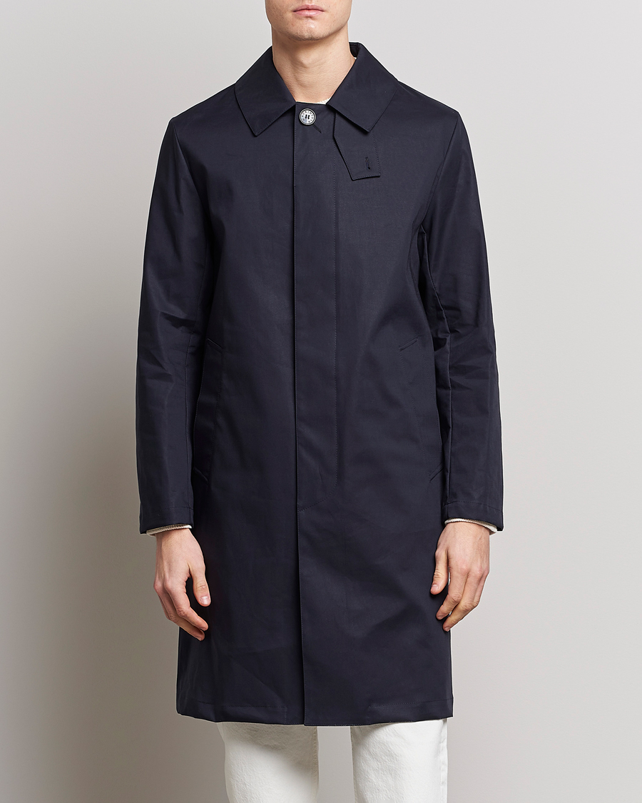 Herre | Mackintosh | Mackintosh | Manchester Car Coat Navy