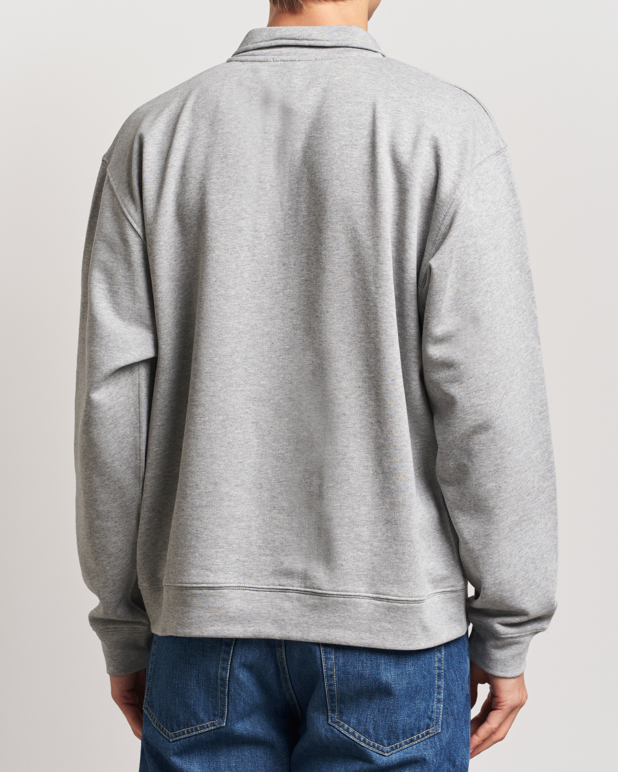 Herre | Gensere | Mackintosh | Dandyman Zip Sweat Grey Melange
