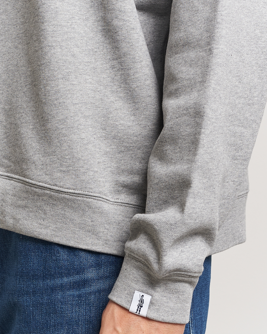 Herre | Gensere | Mackintosh | Dandyman Zip Sweat Grey Melange