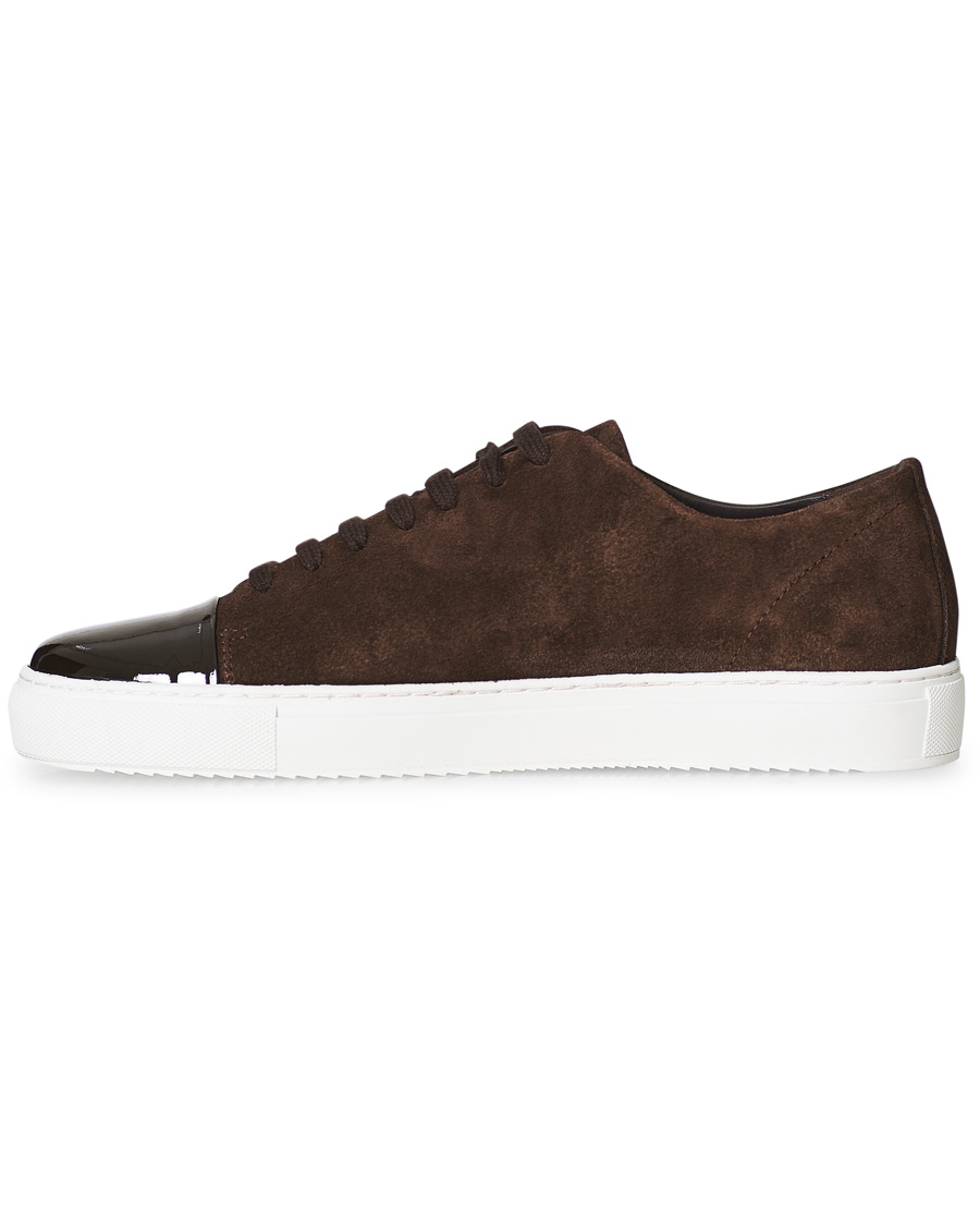 Herre | Axel Arigato Patent Cap Toe Sneaker Brown Suede | Axel Arigato | Patent Cap Toe Sneaker Brown Suede
