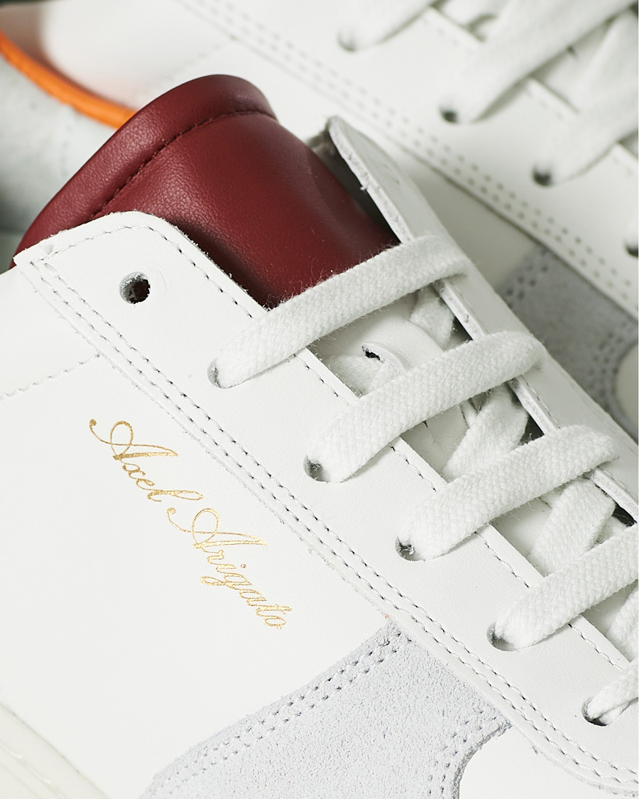 Herre | Axel Arigato Orbit Sneaker White/Blue/Orange | Axel Arigato | Orbit Sneaker White/Blue/Orange