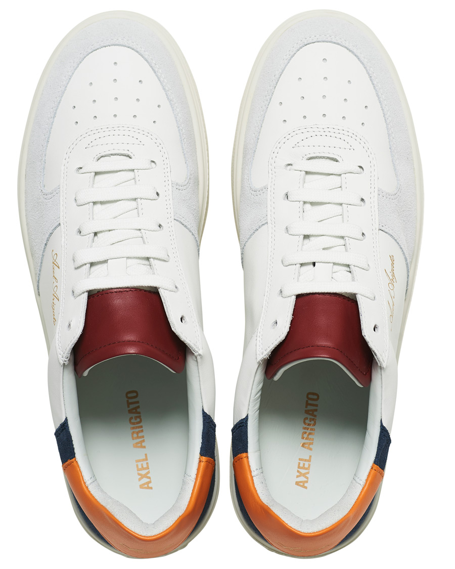 Herre | Axel Arigato Orbit Sneaker White/Blue/Orange | Axel Arigato | Orbit Sneaker White/Blue/Orange