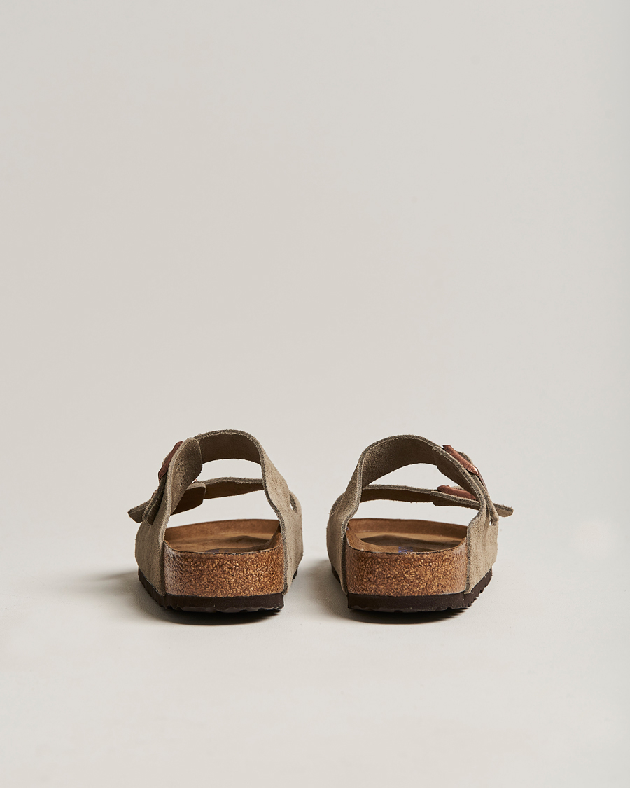 Herre | Sandaler og tøfler | BIRKENSTOCK | Arizona Soft Footbed Taupe Suede