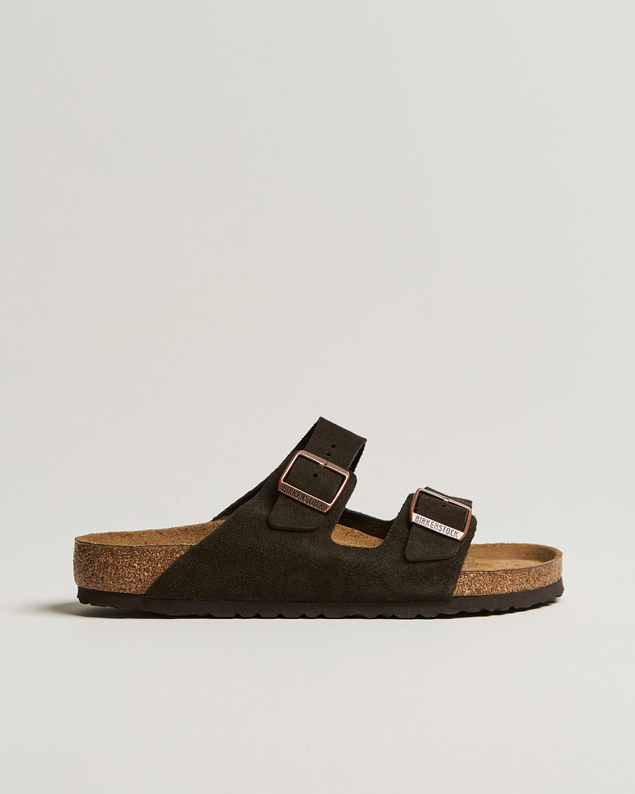Herre | Sandaler og tøfler | BIRKENSTOCK | Arizona Soft Footbed Mocha Suede