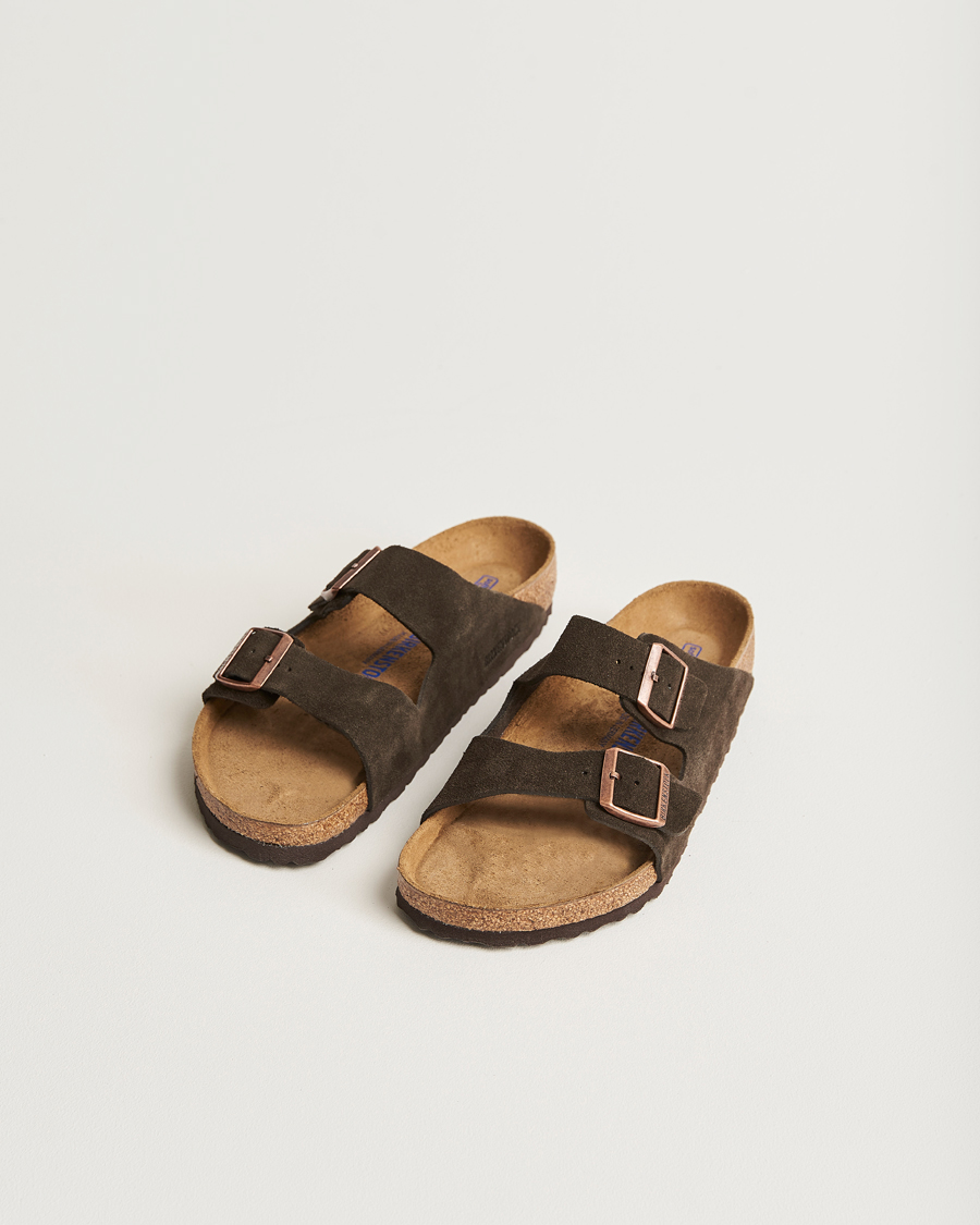 Herre | Sandaler og tøfler | BIRKENSTOCK | Arizona Soft Footbed Mocca Suede