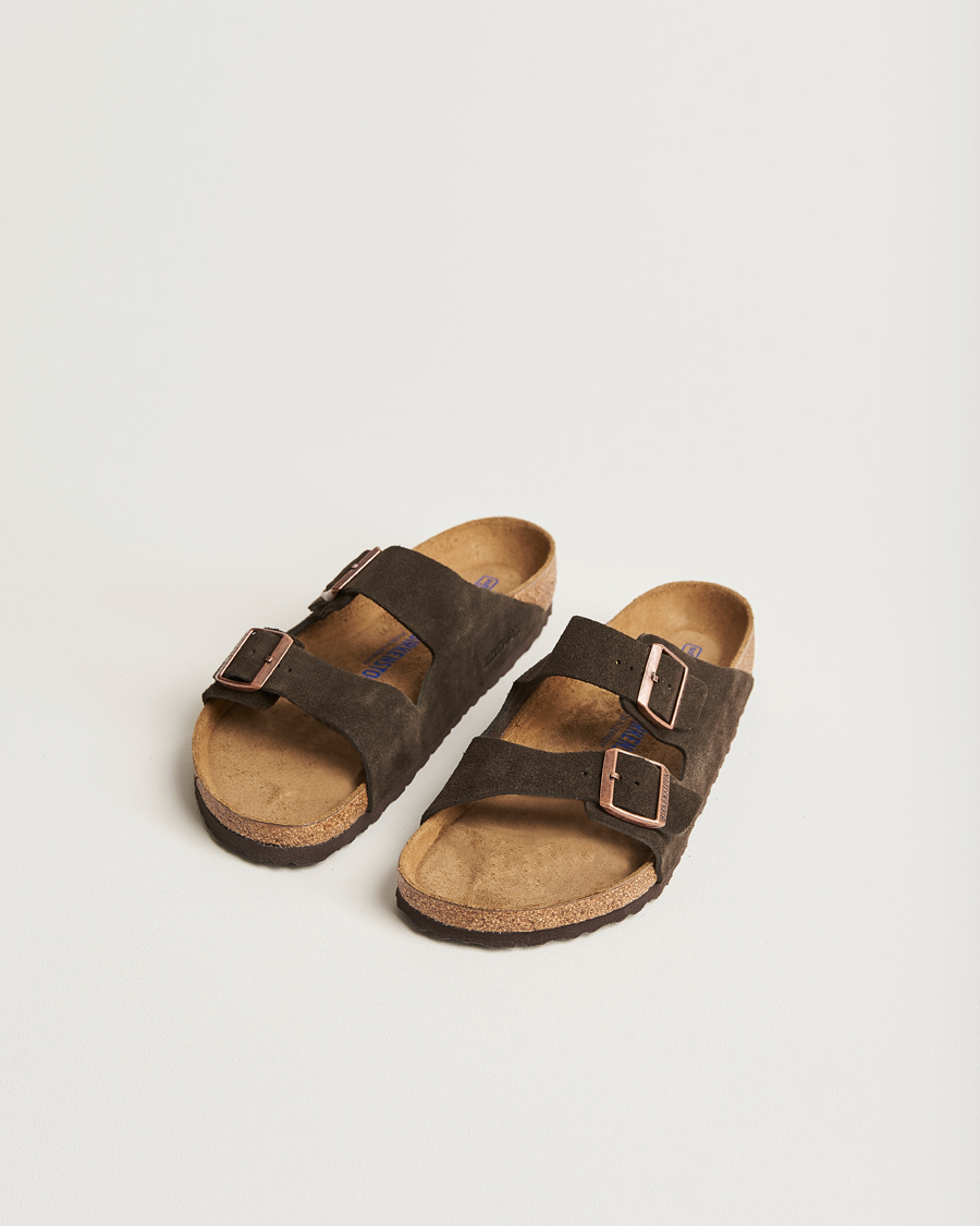 Herre | Sandaler og tøfler | BIRKENSTOCK | Arizona Soft Footbed Mocha Suede