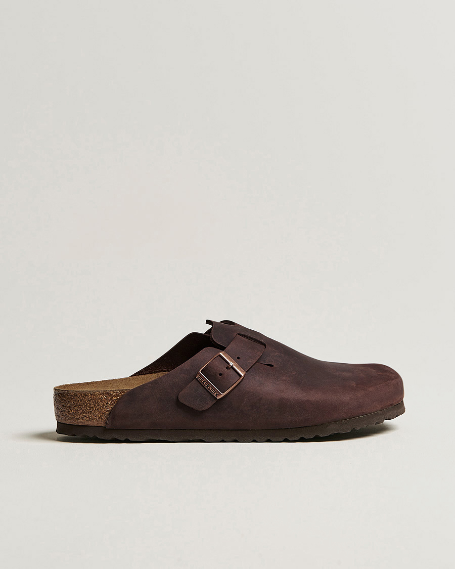 Herre | Sandaler og tøfler | BIRKENSTOCK | Boston Classic Footbed Habana Oiled Leather
