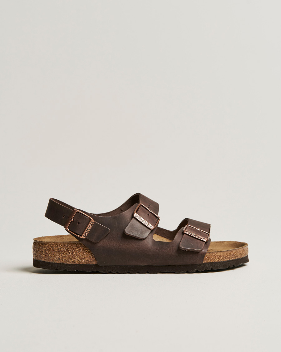 Herre | Sandaler og tøfler | BIRKENSTOCK | Milano Classic Footbed Habana Oiled Leather