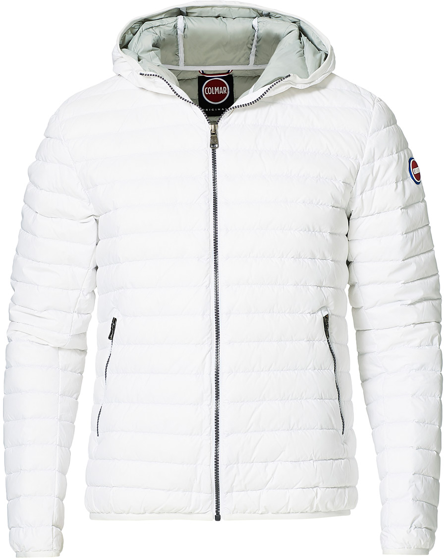 Herre | Jakker | Colmar | Lightweight Down Hooded Jacket White