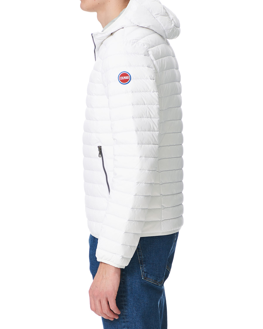 Herre | Jakker | Colmar | Lightweight Down Hooded Jacket White