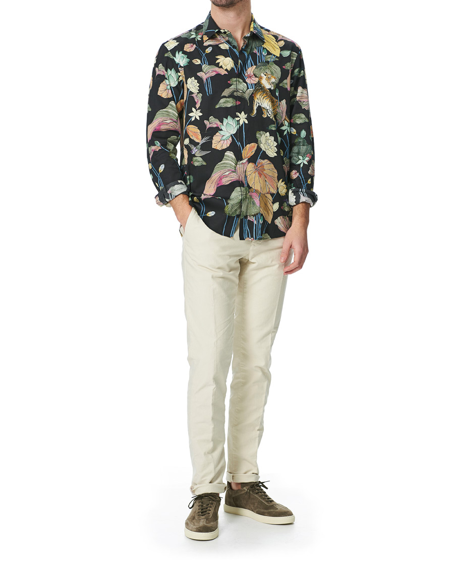 Herre | Skjorter | Etro | Oriental Tiger Printed Shirt Black
