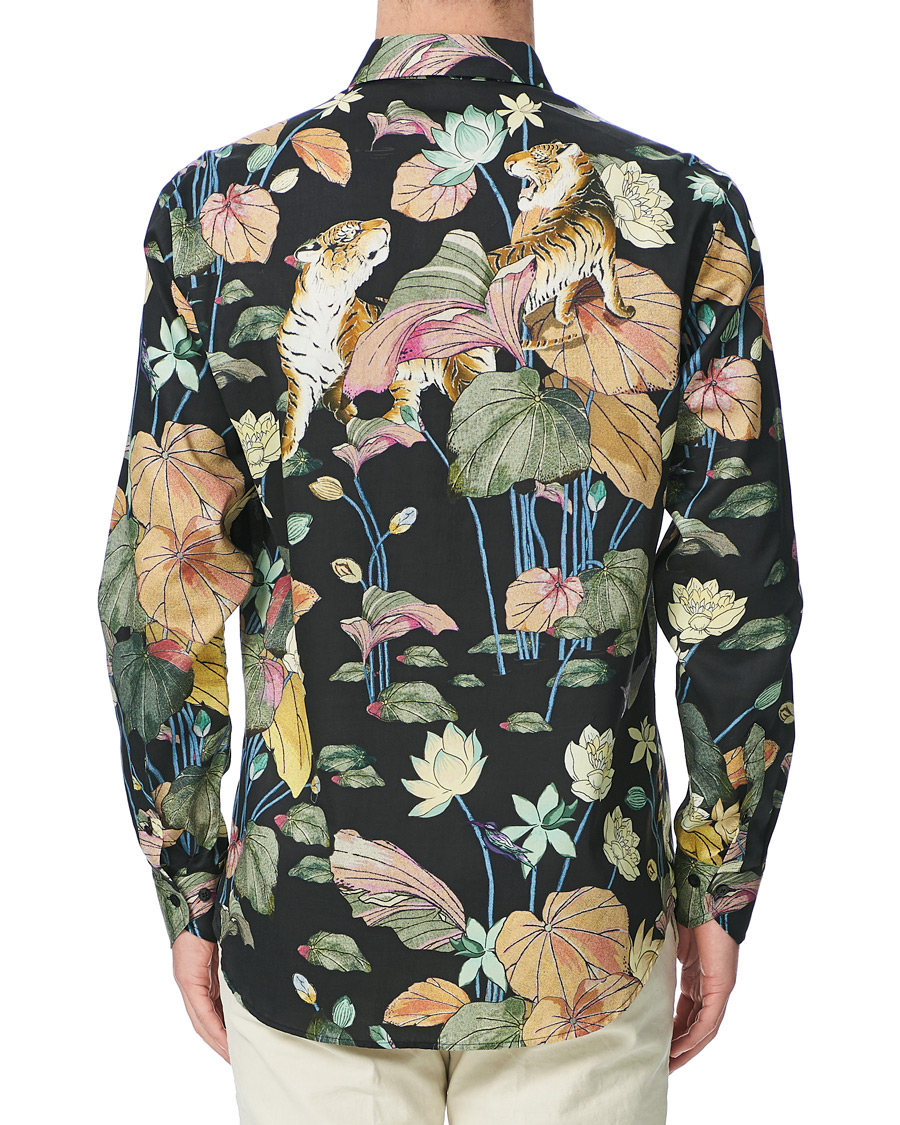 Herre | Skjorter | Etro | Oriental Tiger Printed Shirt Black