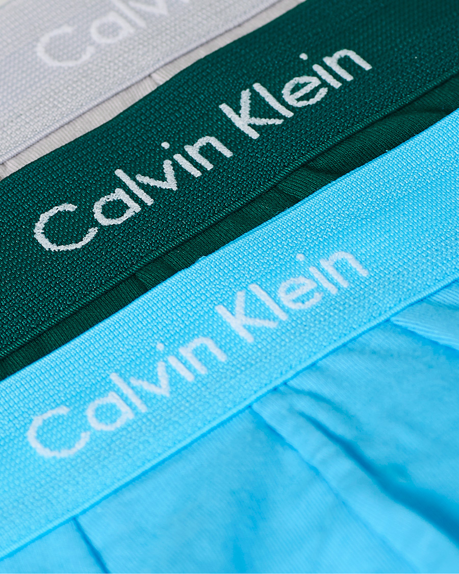 Herre | Undertøy | Calvin Klein | Cotton Stretch Low Rise Trunk 3-Pack Jada Sea/Sky High/Silver