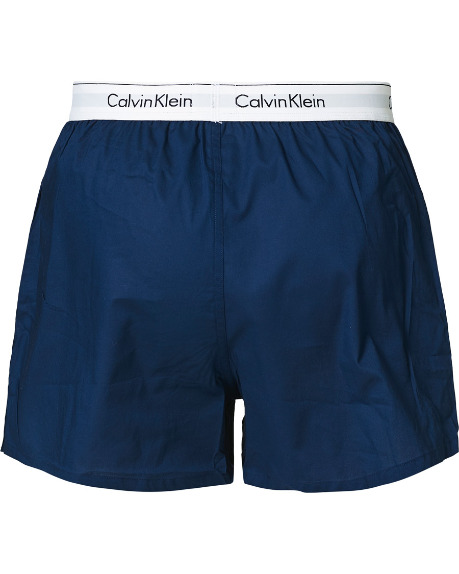 Herre | Undertøy | Calvin Klein | Modern Cotton Stretch Boxer 2-Pack Navy/Grey Heather