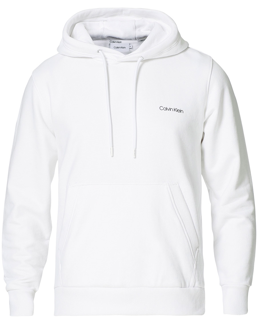 Herre | Gensere | Calvin Klein | Small Chest Logo Hoodie Bright White