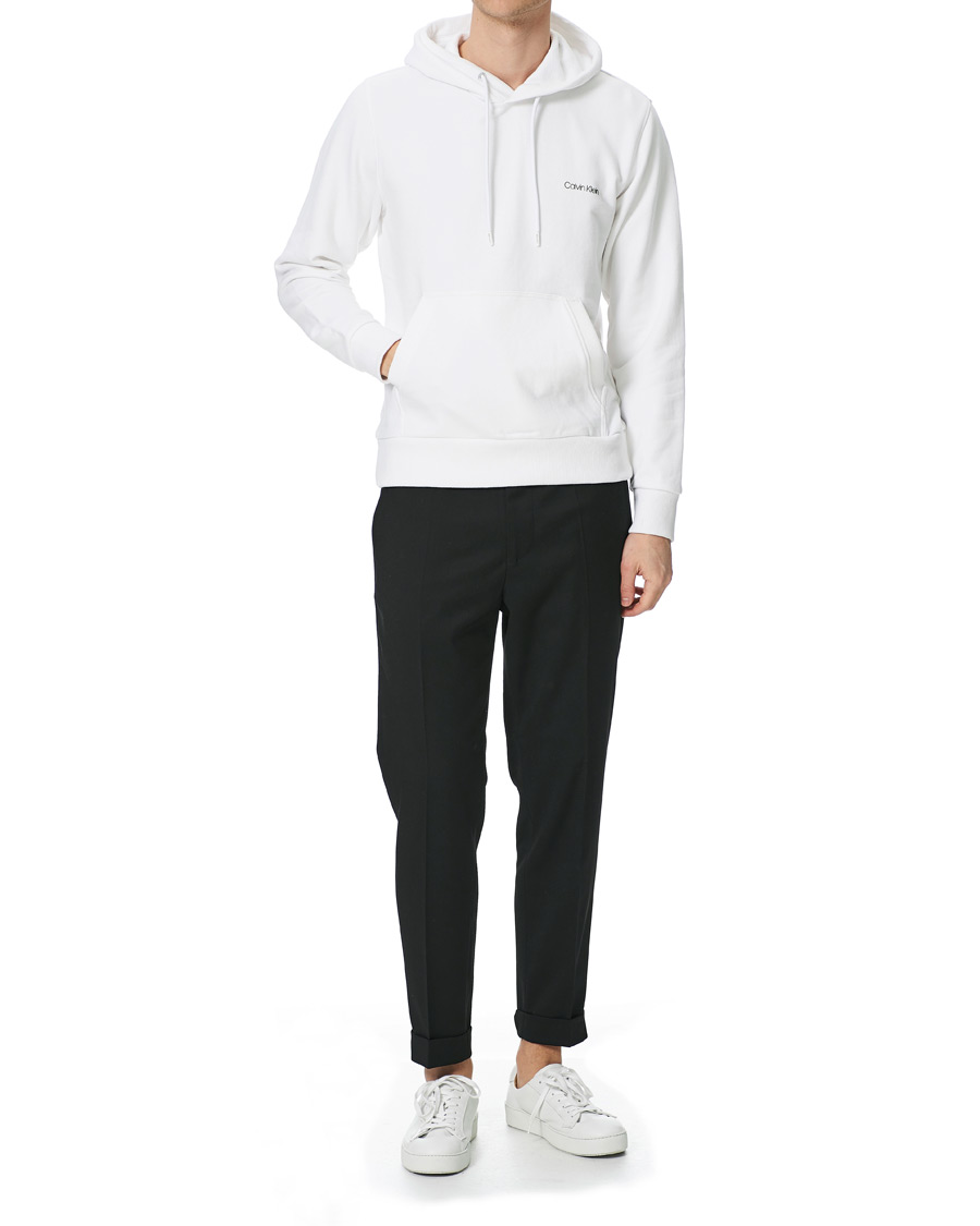 Herre | Gensere | Calvin Klein | Small Chest Logo Hoodie Bright White