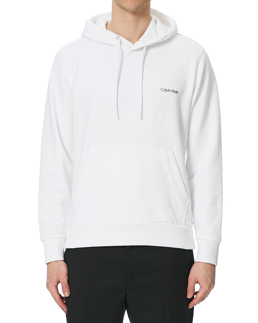Herre | Gensere | Calvin Klein | Small Chest Logo Hoodie Bright White