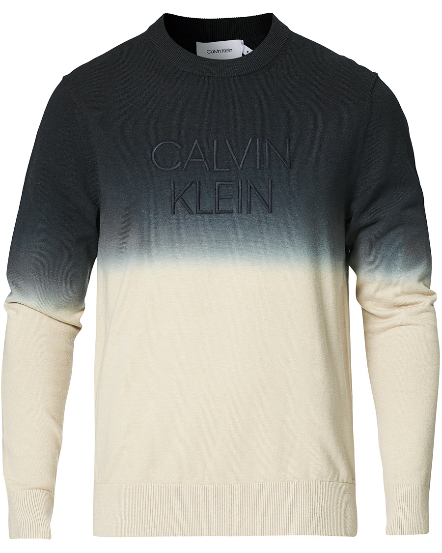 Herre | Gensere | Calvin Klein | Dip Dyed Crew Neck Sweater Black