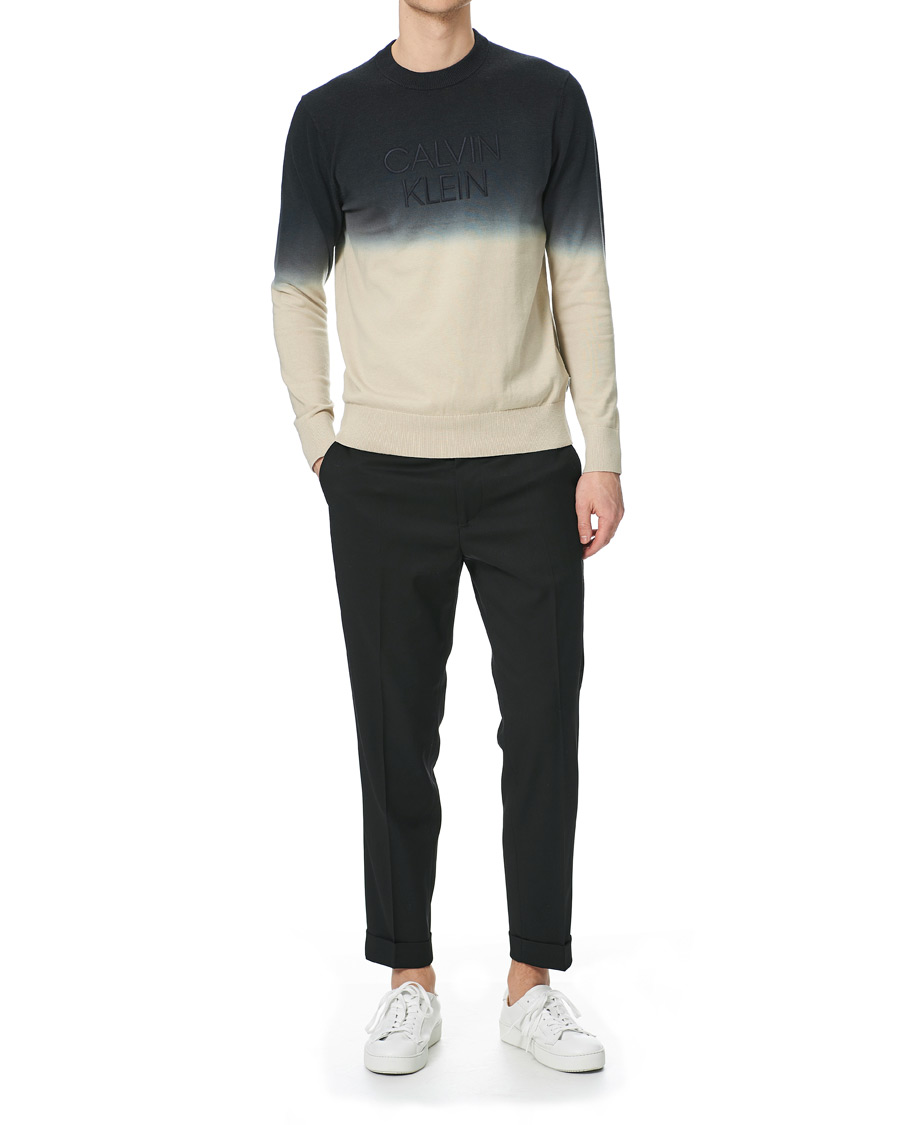 Herre | Gensere | Calvin Klein | Dip Dyed Crew Neck Sweater Black