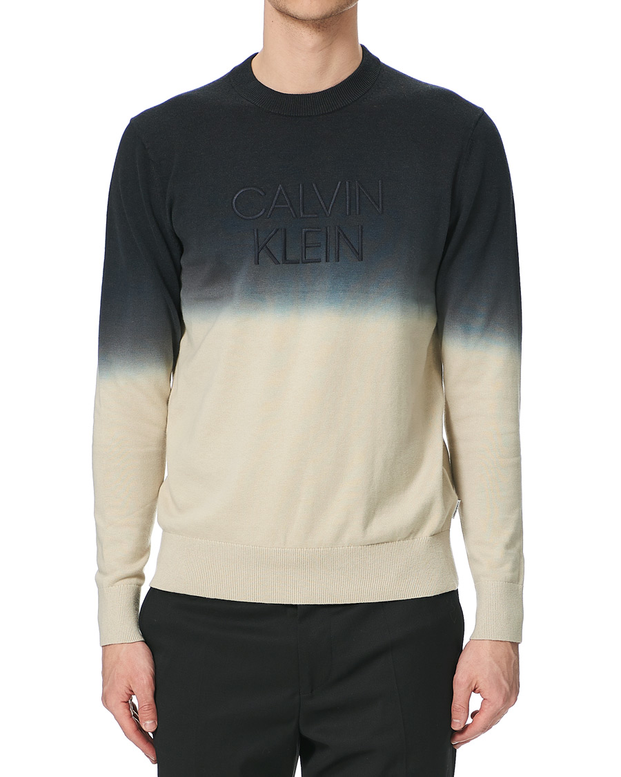 Herre | Gensere | Calvin Klein | Dip Dyed Crew Neck Sweater Black