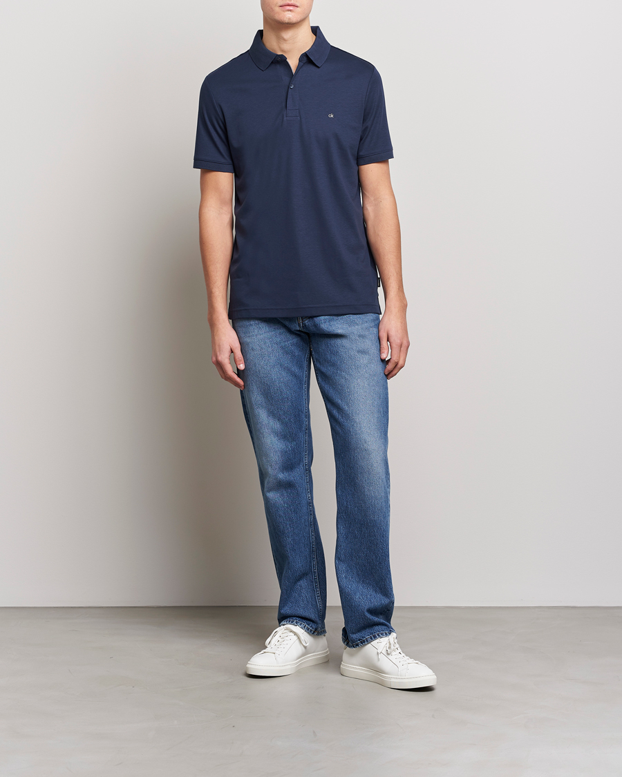 Herre | Pikéer | Calvin Klein | Liquid Touch Slim Fit Polo Navy