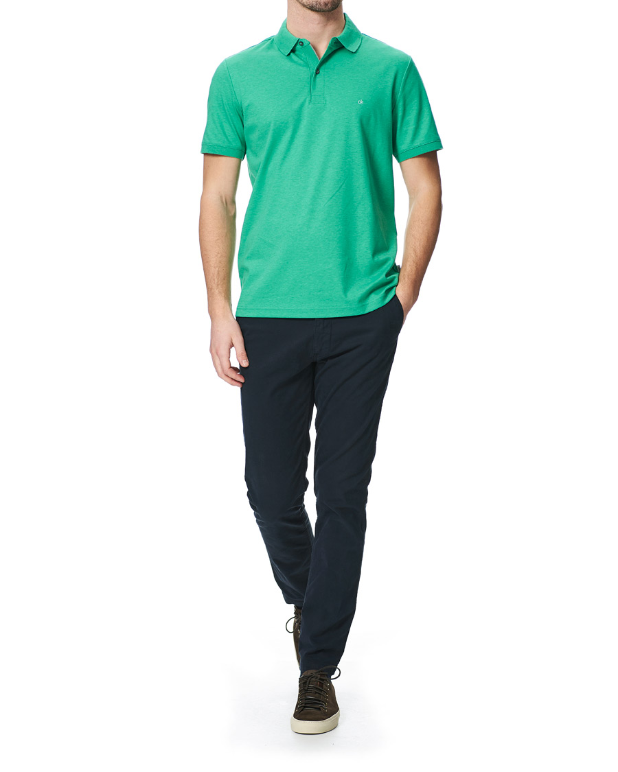 Herre | Pikéer | Calvin Klein | Slim Fit Liquid Touch Polo Green Campus Heather