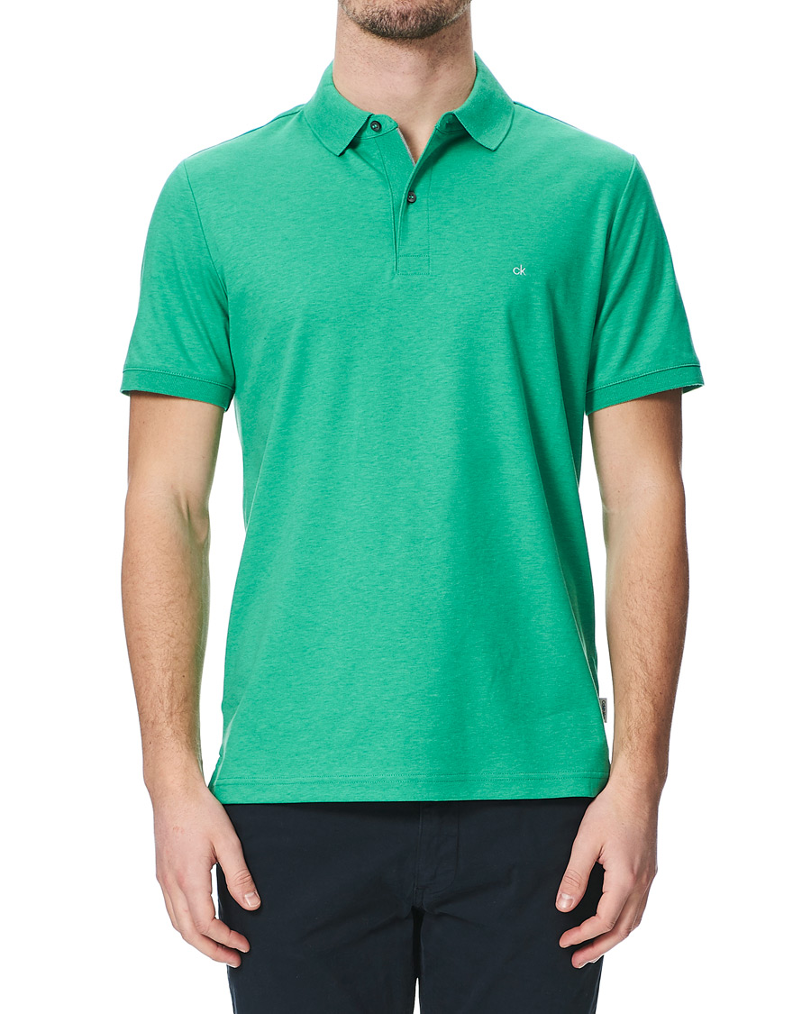 Herre | Pikéer | Calvin Klein | Slim Fit Liquid Touch Polo Green Campus Heather