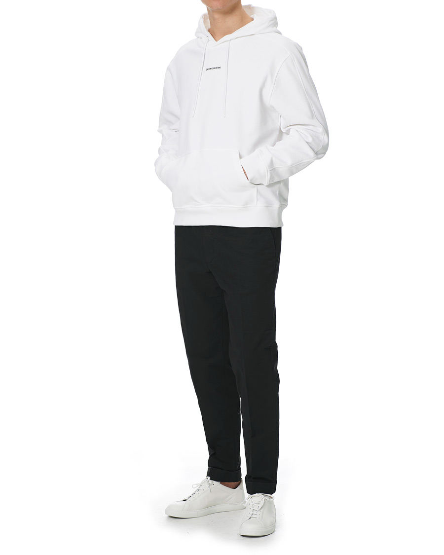 Herre | Gensere | Calvin Klein Jeans | Micro Branding Hoodie White