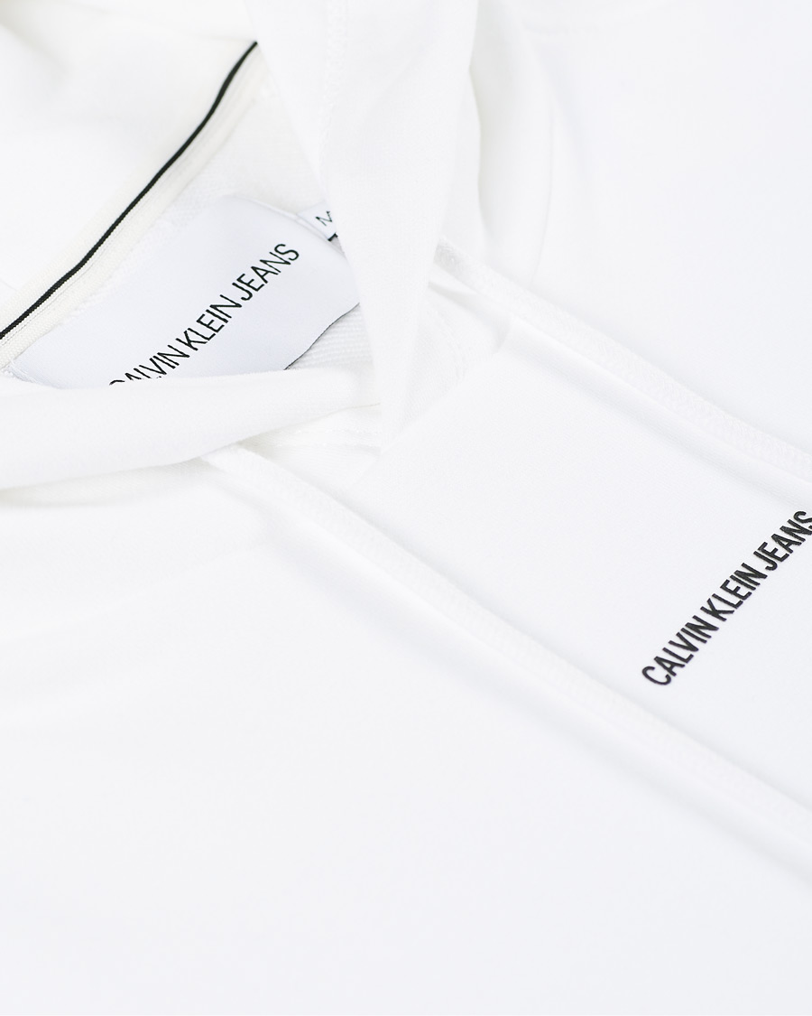Herre | Gensere | Calvin Klein Jeans | Micro Branding Hoodie White