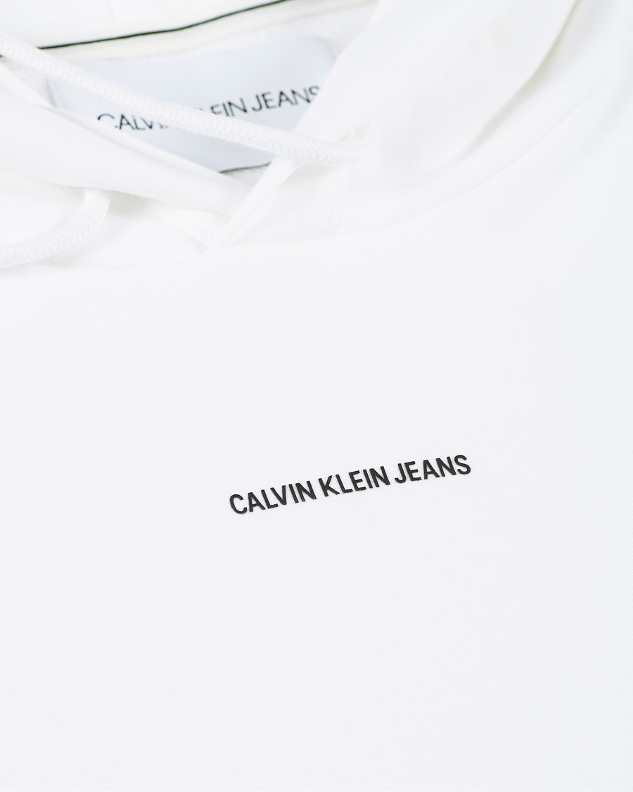Herre | Gensere | Calvin Klein Jeans | Micro Branding Hoodie White