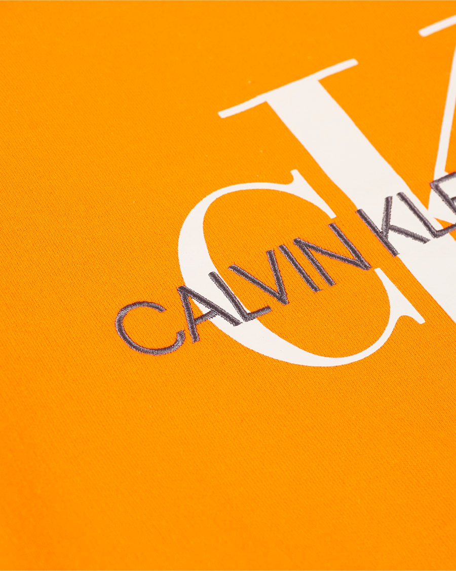 Herre | Gensere | Calvin Klein Jeans | Monogram Regular Hoodie Shocking Orange
