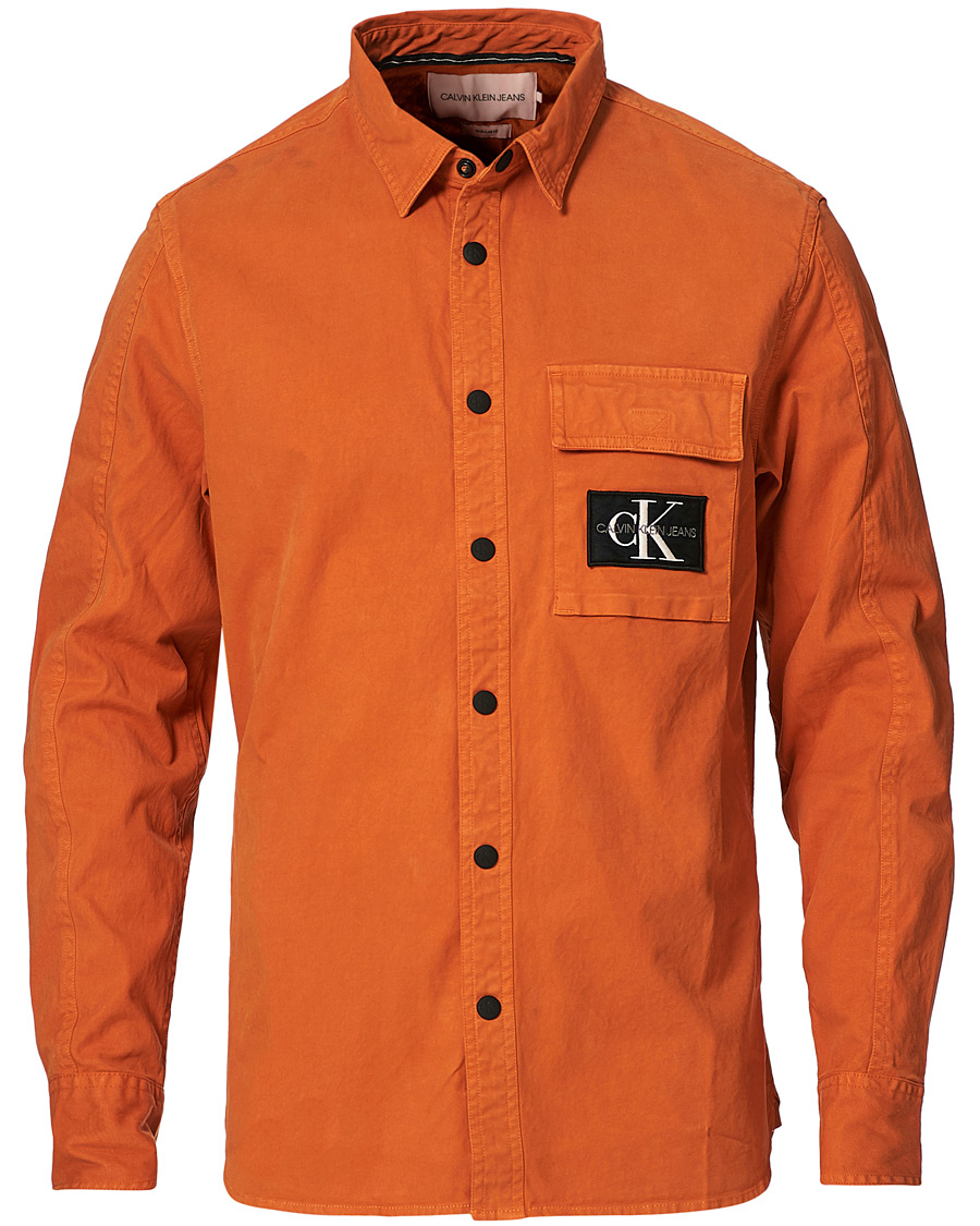 Herre | Skjorter | Calvin Klein Jeans | Garment Dyed Shirt Rusty Orange