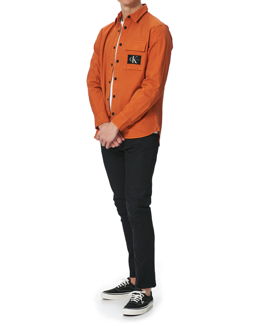 Herre | Skjorter | Calvin Klein Jeans | Garment Dyed Shirt Rusty Orange