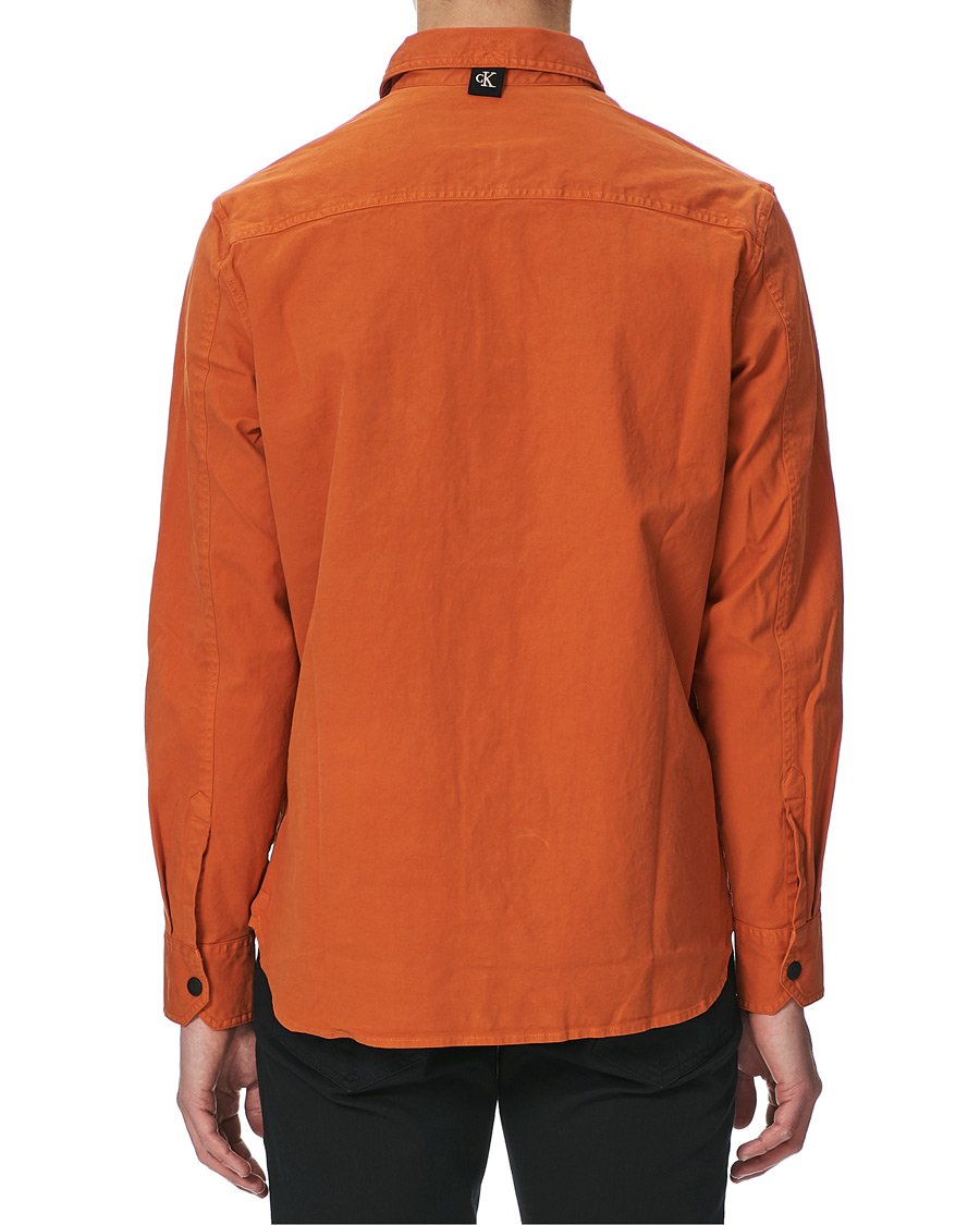 Herre | Skjorter | Calvin Klein Jeans | Garment Dyed Shirt Rusty Orange