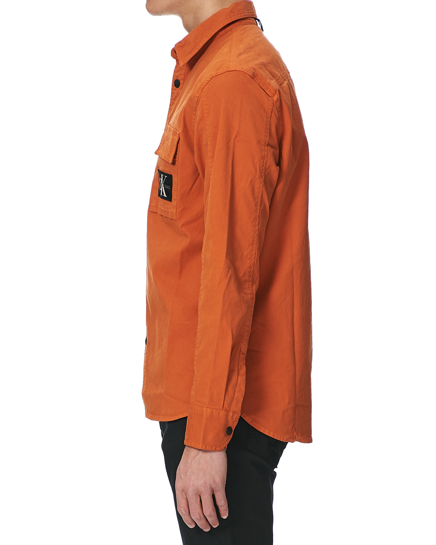 Herre | Skjorter | Calvin Klein Jeans | Garment Dyed Shirt Rusty Orange