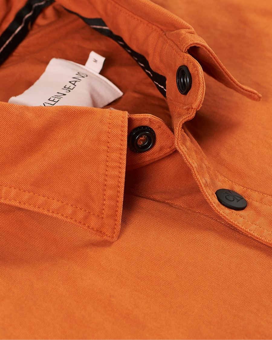 Herre | Skjorter | Calvin Klein Jeans | Garment Dyed Shirt Rusty Orange