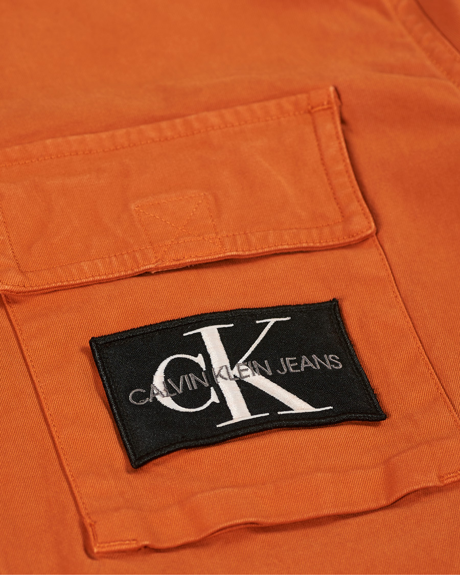 Herre | Skjorter | Calvin Klein Jeans | Garment Dyed Shirt Rusty Orange