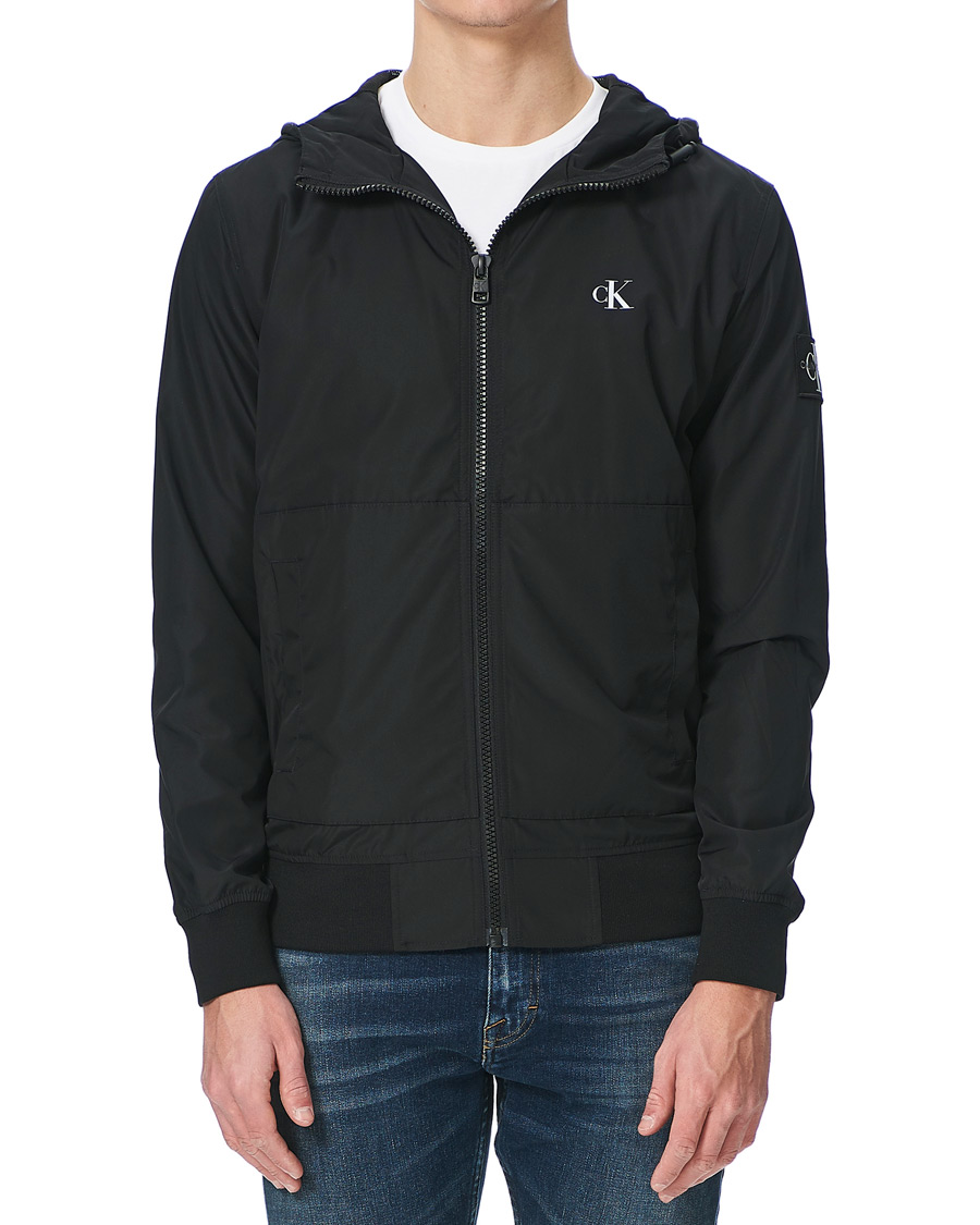 Herre | Jakker | Calvin Klein Jeans | Essential Hooded Bomber Jacket Black