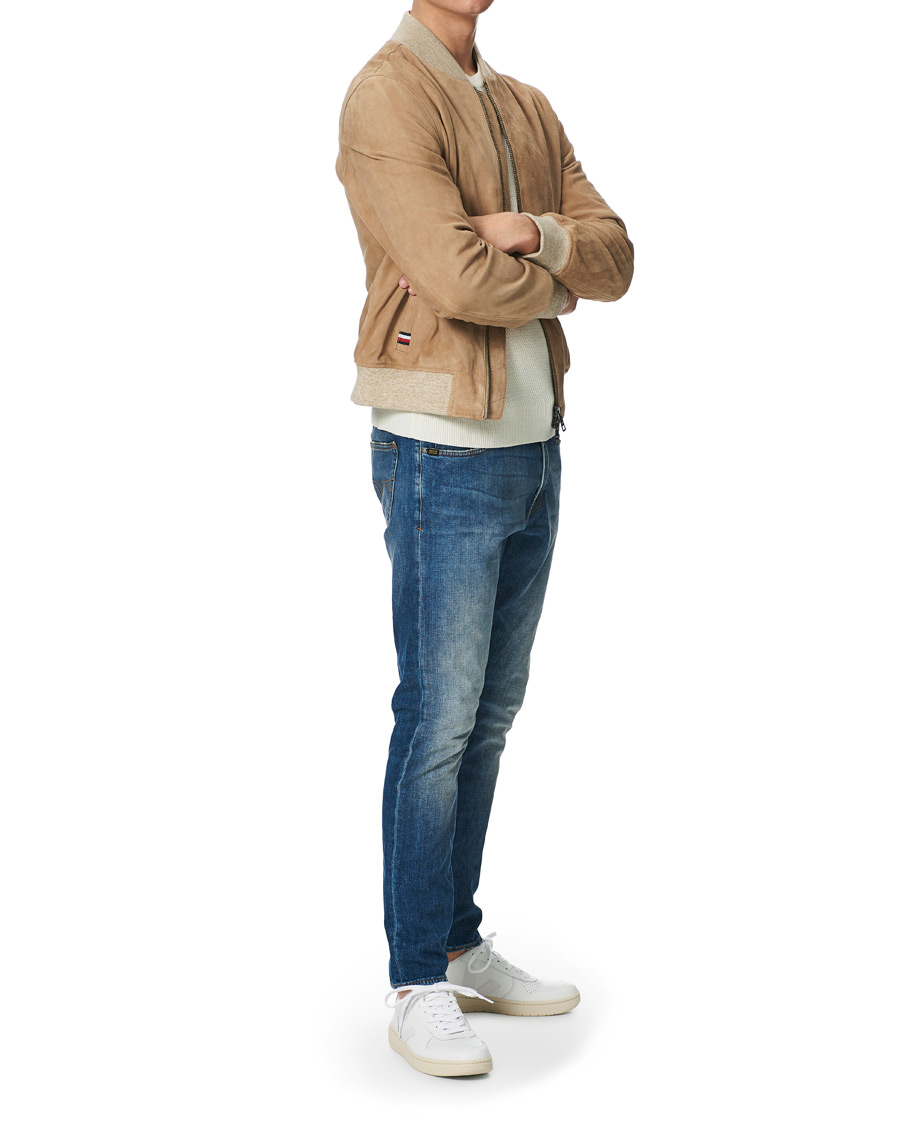 Herre | Jakker | Tommy Hilfiger | Suede Bomber Jacket Camel