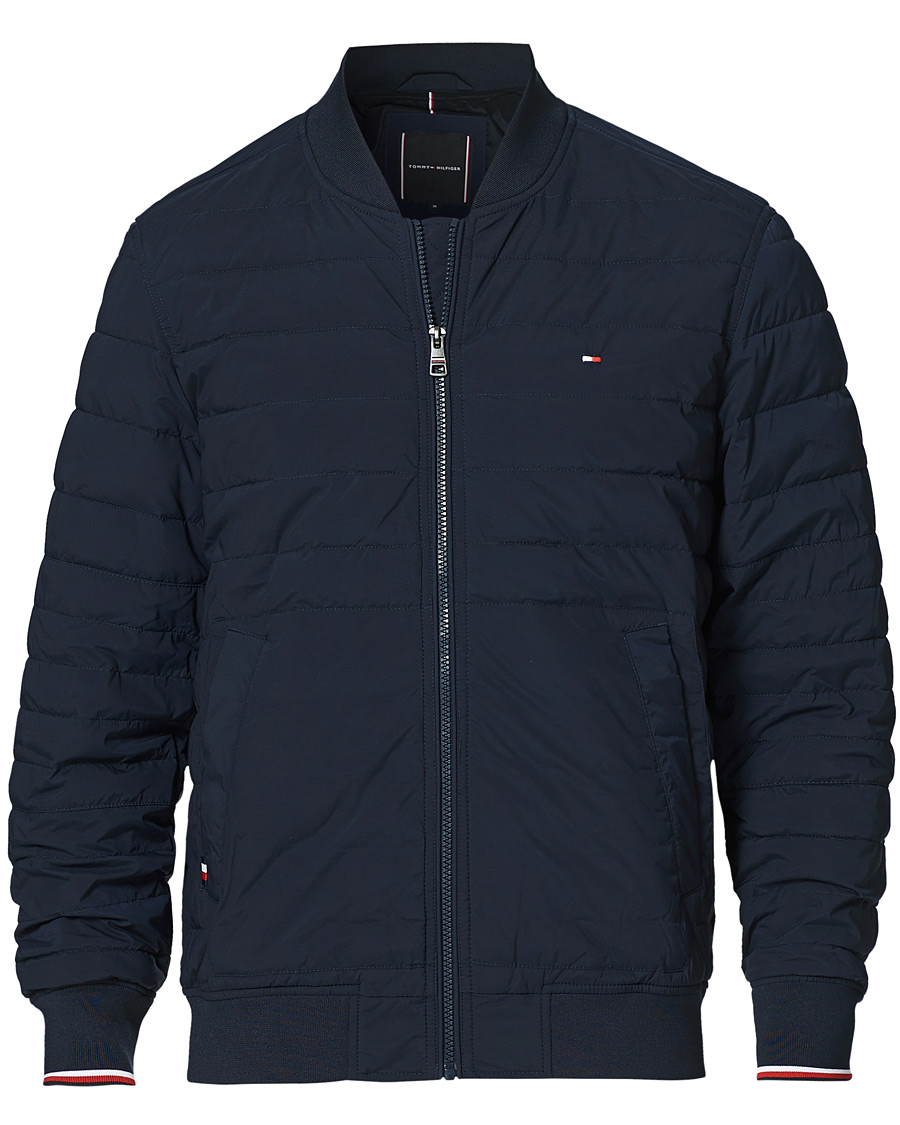 Herre | Jakker | Tommy Hilfiger | Flex Padded Bomber Jacket Desert Sky