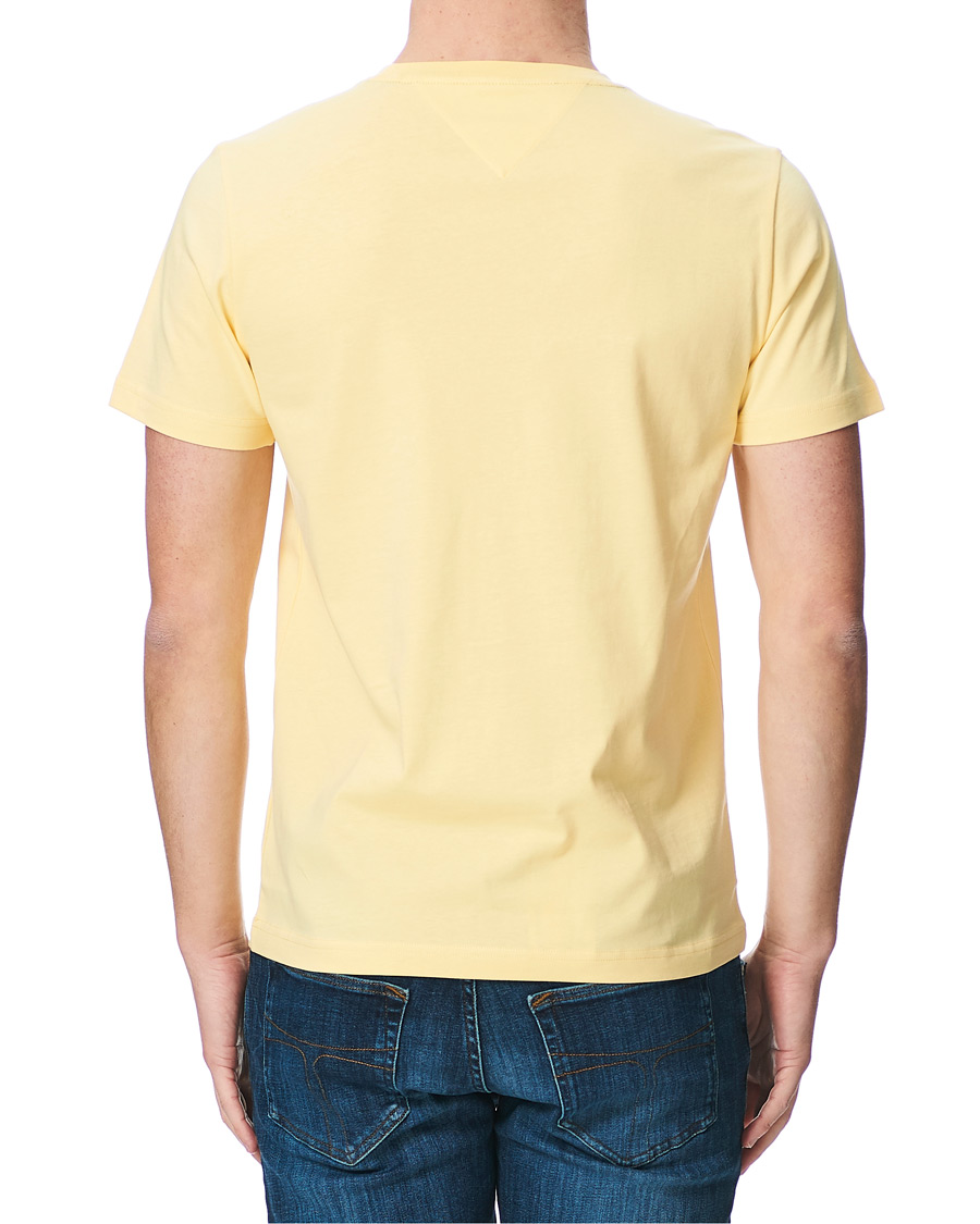 Herre | T-Shirts | Tommy Hilfiger | Logo Crew Neck Tee Delicate Yellow
