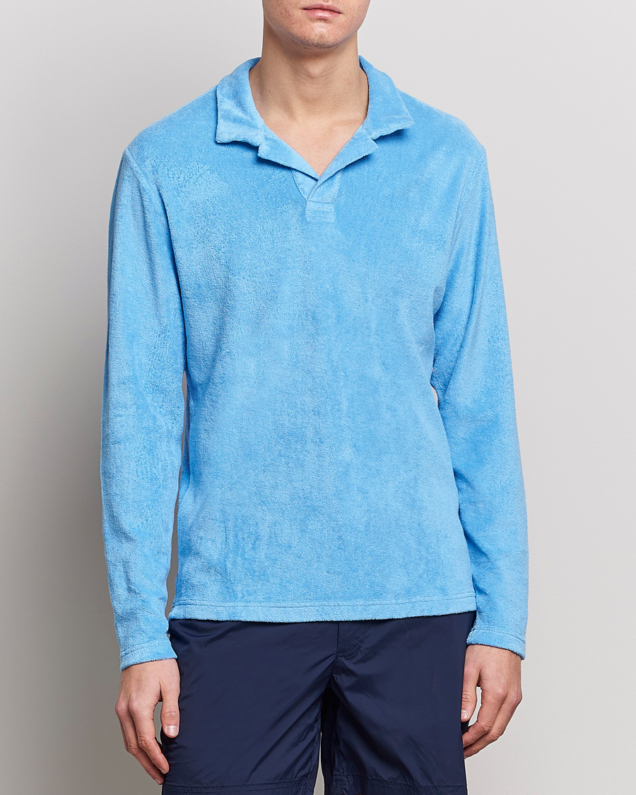 Herre | Langermet piké | Orlebar Brown | Terry Long Sleeve Polo Riviera