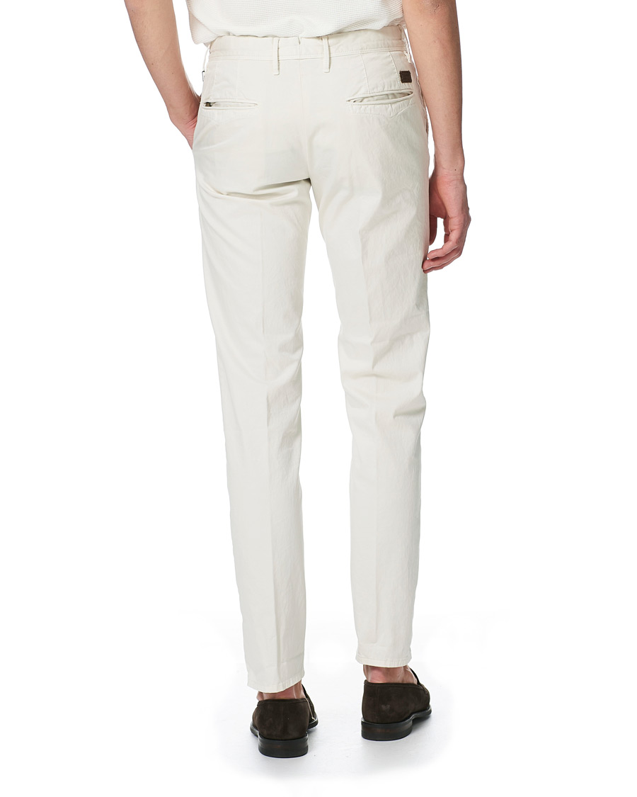 Herre | Bukser | Incotex | Slim Fit Garment Dyed Slacks Off White