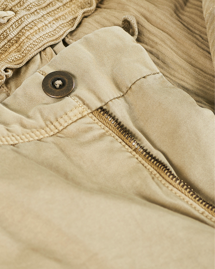 Herre | Bukser | Incotex | Slim Fit Garment Dyed Slacks Beige